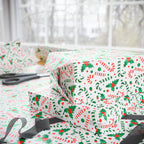 Christmas Candy Cane Holly Wrapping Paper | Holiday Gift Wrapping Paper Roll