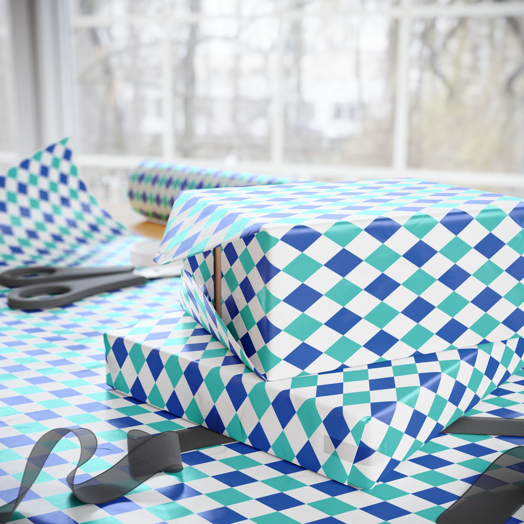 Argyle Design 019 Wrapping Paper - Holiday Gift Wrapping Paper Roll
