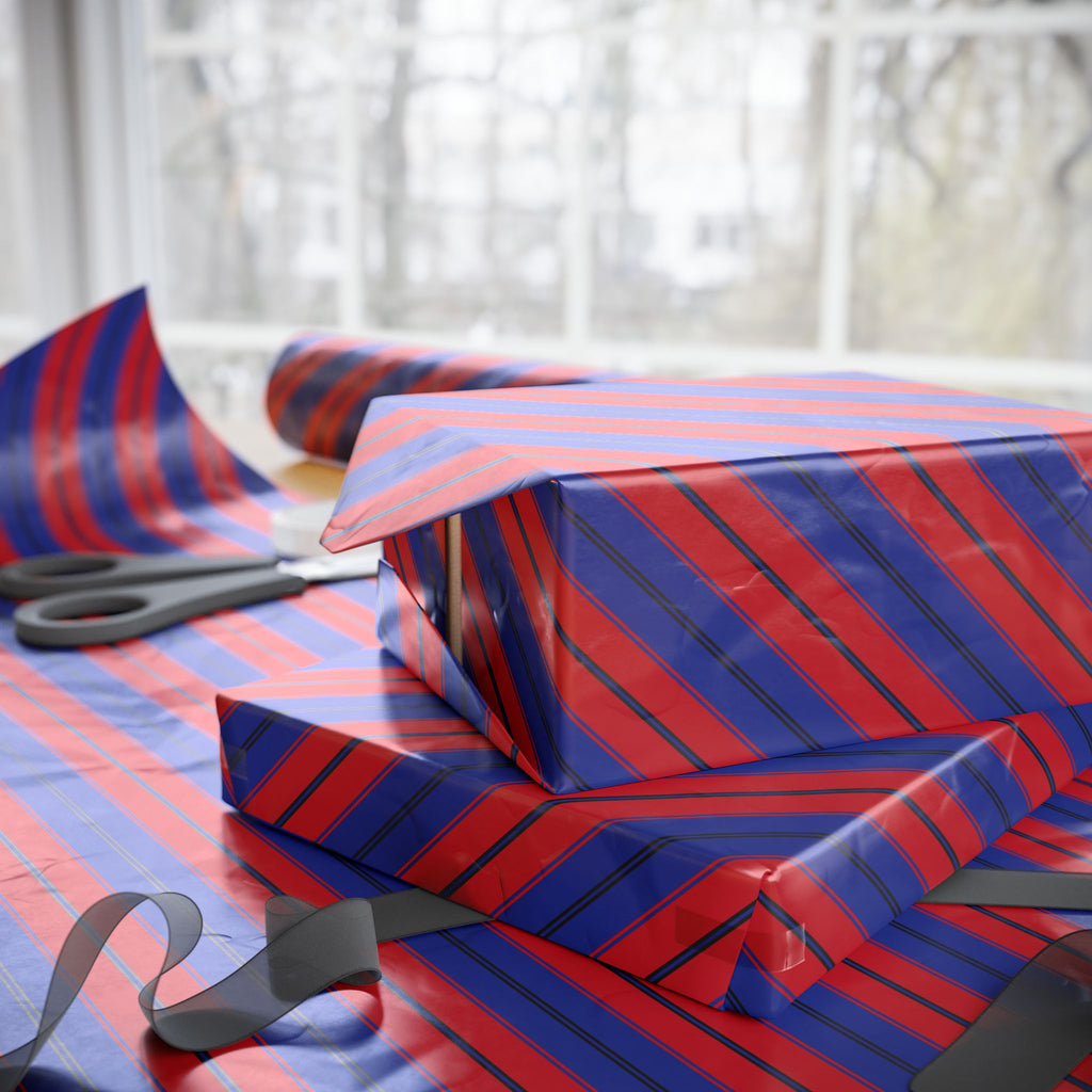 Stripe Design 005 Wrapping Paper - Holiday Gift Wrapping Paper Roll
