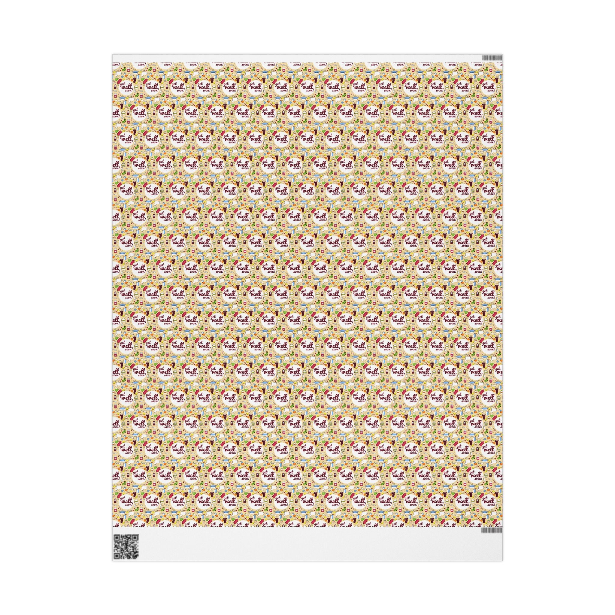 Get Well Soon Wrapping Paper Design 004 | Holiday Gift Wrapping Paper Roll