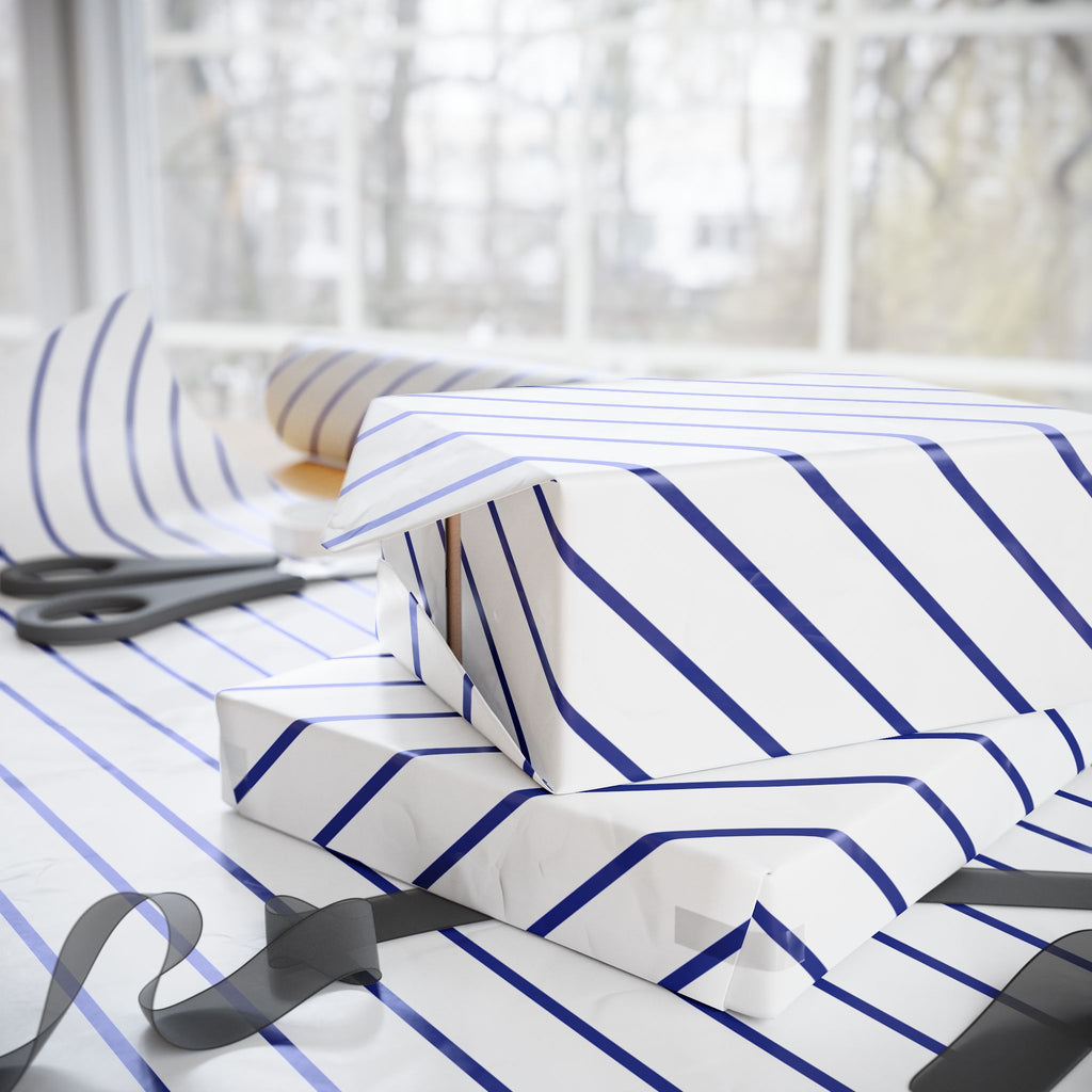 Stripe Design 011 Wrapping Paper - Holiday Gift Wrapping Paper Roll