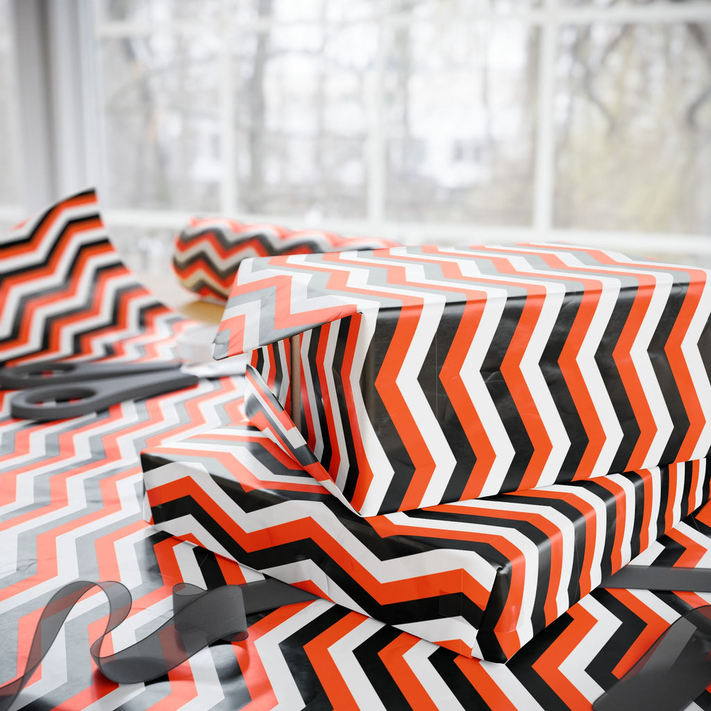 Halloween Chevron 2.0 Wrapping Paper | Holiday Gift Wrapping Paper Roll