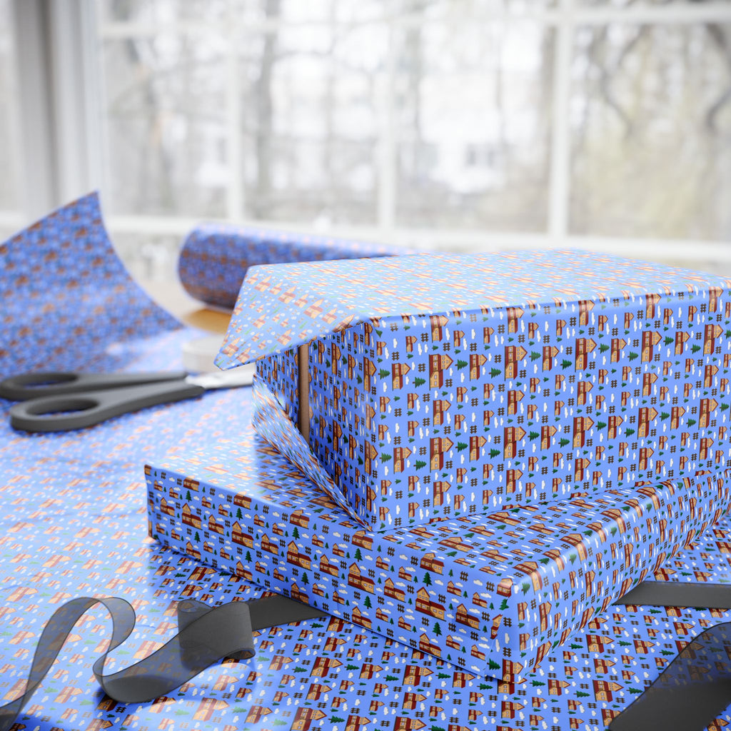 House Warming Wrapping Paper Design 003 - Holiday Gift Wrapping Paper Roll