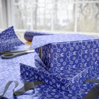Easter Bunnies on Blue Wrapping Paper | Holiday Gift Wrapping Paper Roll