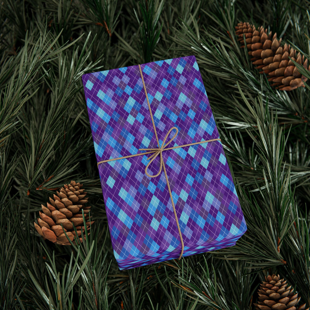 Argyle Design 034 Wrapping Paper - Holiday Gift Wrapping Paper Roll