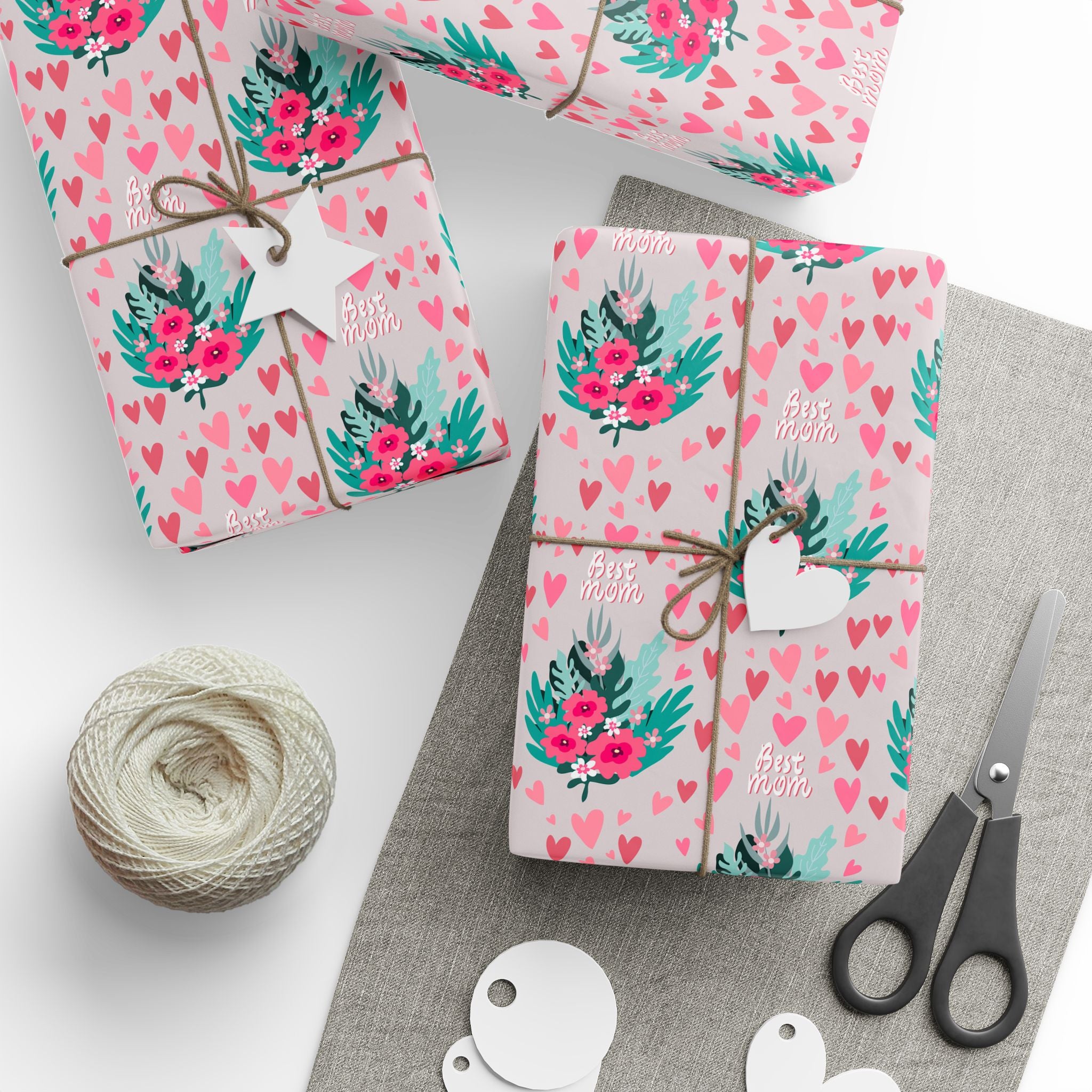 Mother's Day Best Mothers Bouquet Wrapping Paper - Holiday Gift Wrapping Paper Roll
