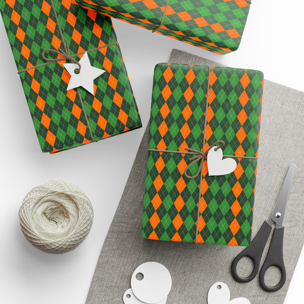 Argyle Design 048 Wrapping Paper - Holiday Gift Wrapping Paper Roll