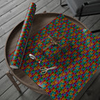 Day of the Dead Skull Ornaments Wrapping Paper | Holiday Gift Wrapping Paper Roll