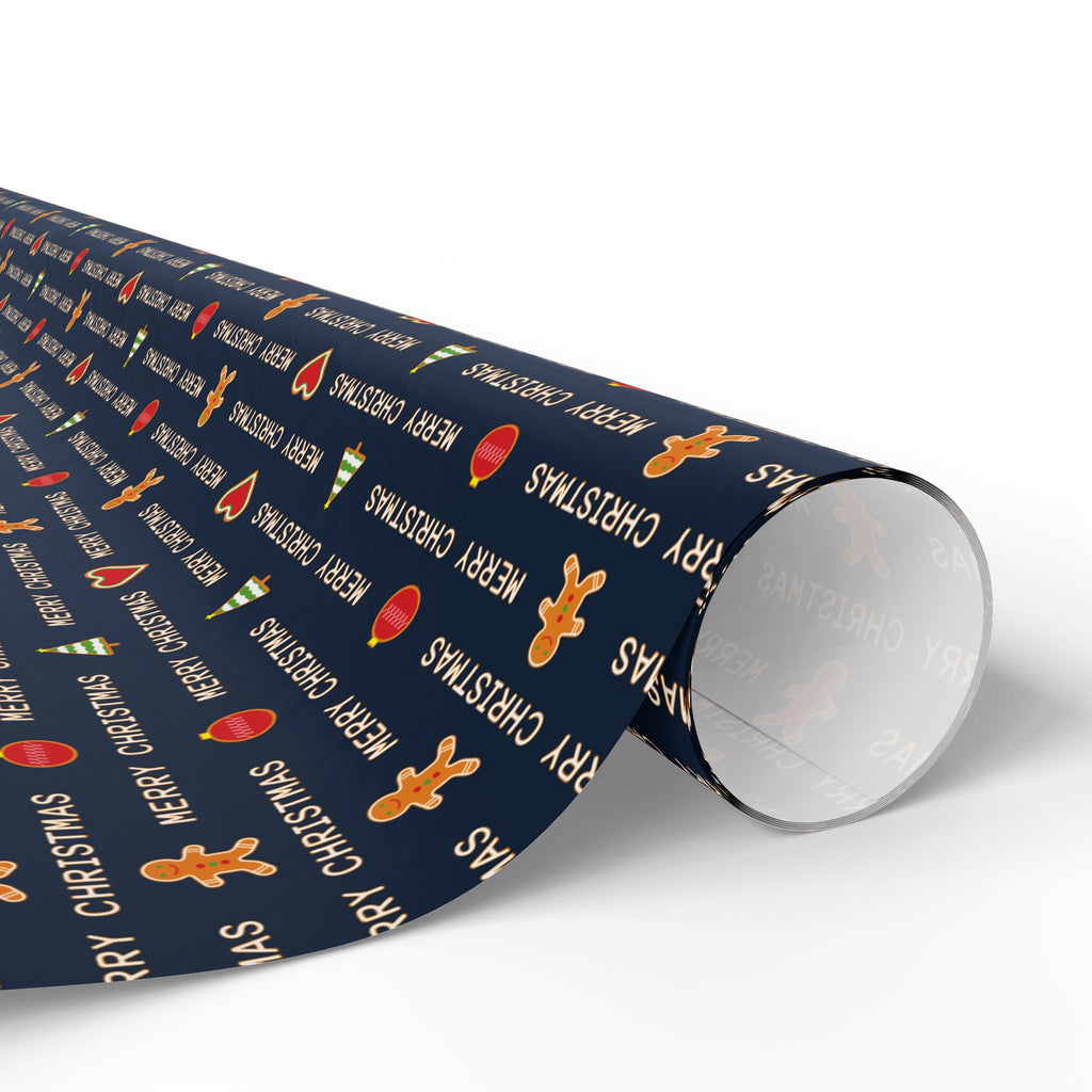 Christmas Cascading Wishes Wrapping Paper | Holiday Gift Wrapping Paper Roll