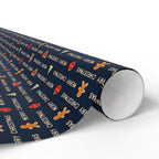Christmas Cascading Wishes Wrapping Paper | Holiday Gift Wrapping Paper Roll