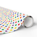 Pride Rainbow Polka Dots Wrapping Paper Design | Holiday Gift Wrapping Paper Roll