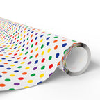 Pride Rainbow Polka Dots Wrapping Paper Design | Holiday Gift Wrapping Paper Roll