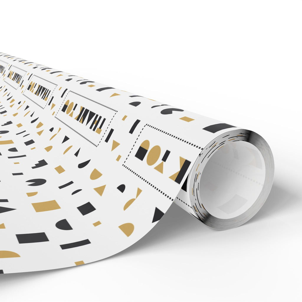 Thank You Abstract Shapes Wrapping Paper Design | Holiday Gift Wrapping Paper Roll