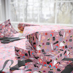 Traditional Wedding Icons Wrapping Paper Design - Holiday Gift Wrapping Paper Roll