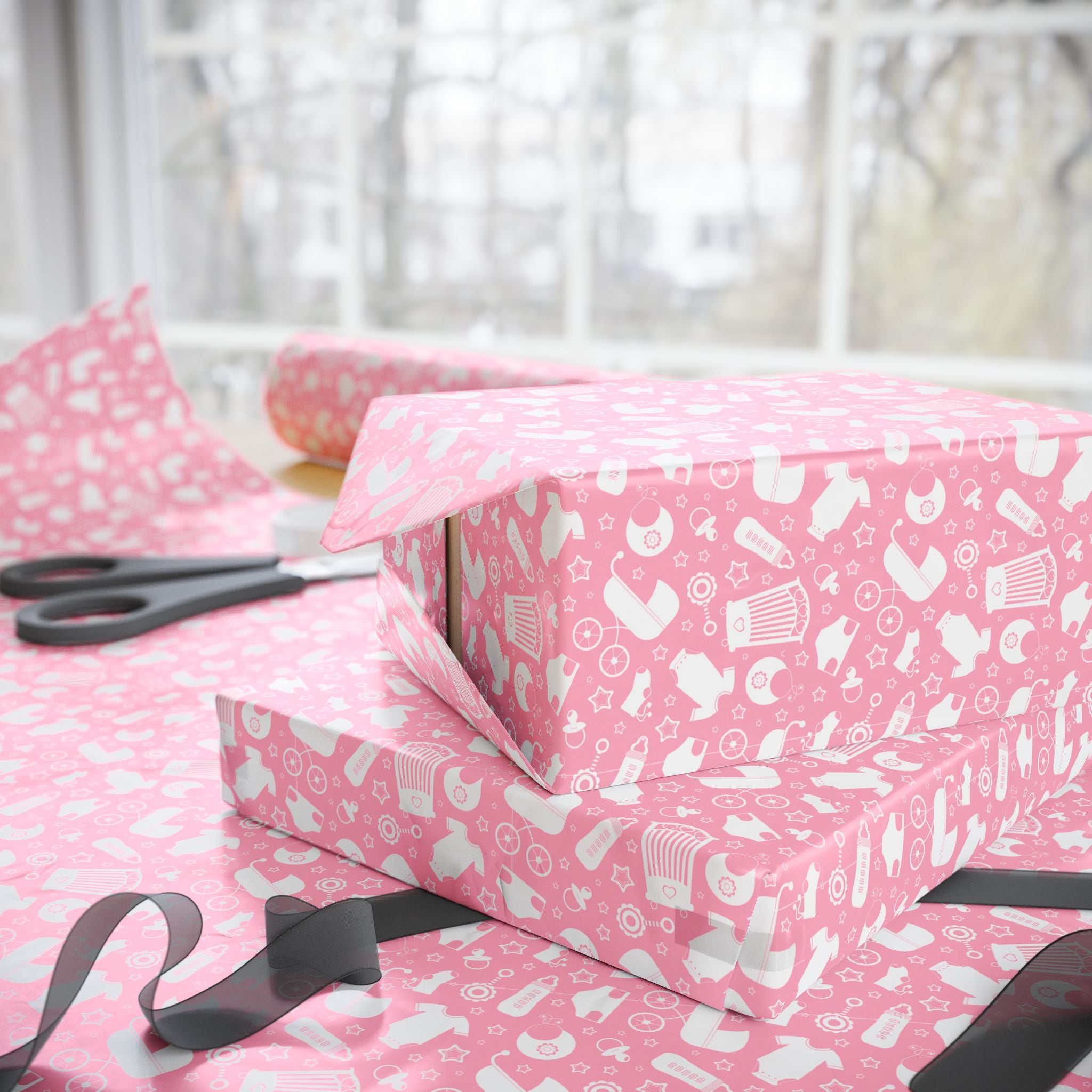 Baby Shower Wrapping Paper Design 004 - Holiday Gift Wrapping Paper Roll