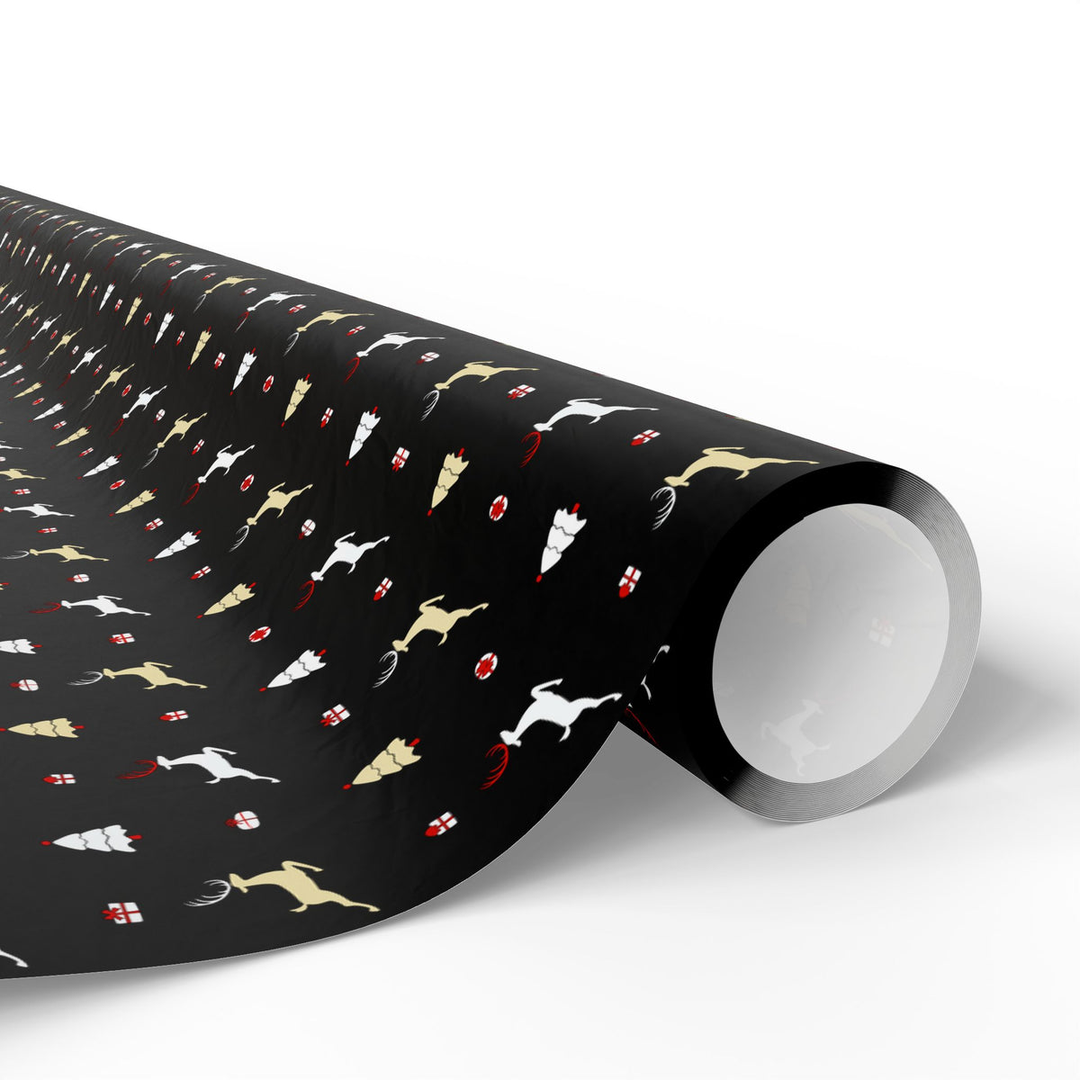 Christmas Jumping Reindeer Wrapping Paper | Holiday Gift Wrapping Paper Roll