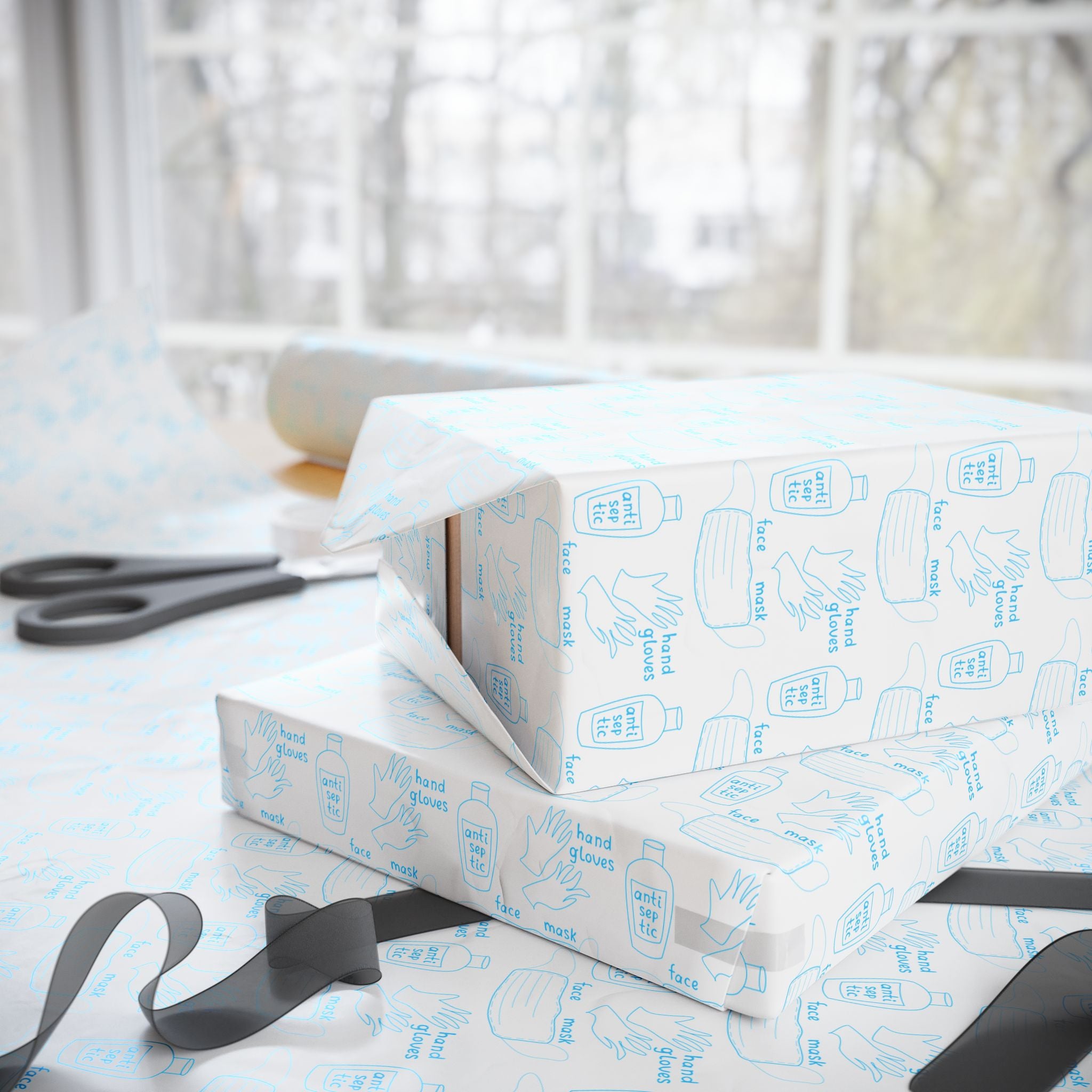 Get Well Soon Wrapping Paper Design 010 | Holiday Gift Wrapping Paper Roll