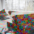 Day of the Dead Skull Ornaments Wrapping Paper | Holiday Gift Wrapping Paper Roll