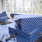 NSFW Free Mustache Rides on Blue Wrapping Paper - Holiday Gift Wrapping Paper Roll