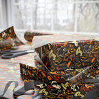 Halloween Iconic Outlines Wrapping Paper | Holiday Gift Wrapping Paper Roll