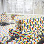 Pride Rainbow Love Blurbs Wrapping Paper Design | Holiday Gift Wrapping Paper Roll