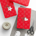 4th of July Red Fireworks Wrapping Paper | Holiday Gift Wrapping Paper Roll