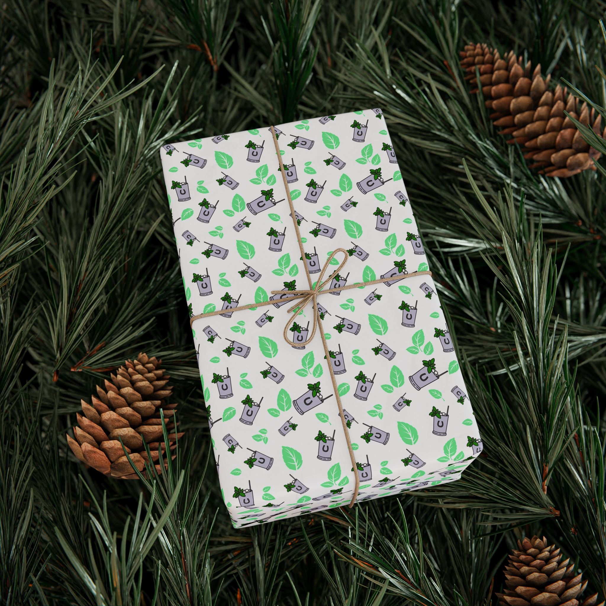 NSFW Mint Julep Wrapping Paper - Holiday Gift Wrapping Paper Roll