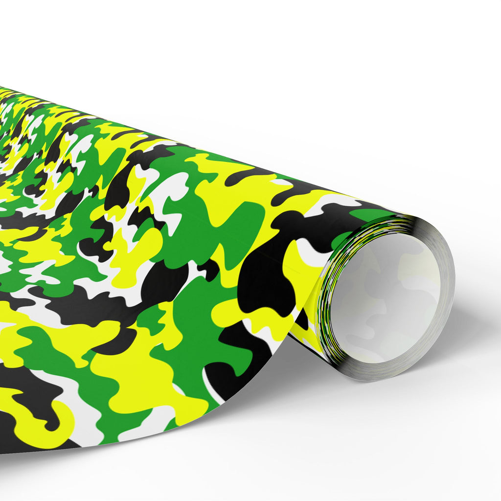 Oregon Ducks Inspired Camoflauge Wrapping Paper - Holiday Gift Wrapping Paper Roll