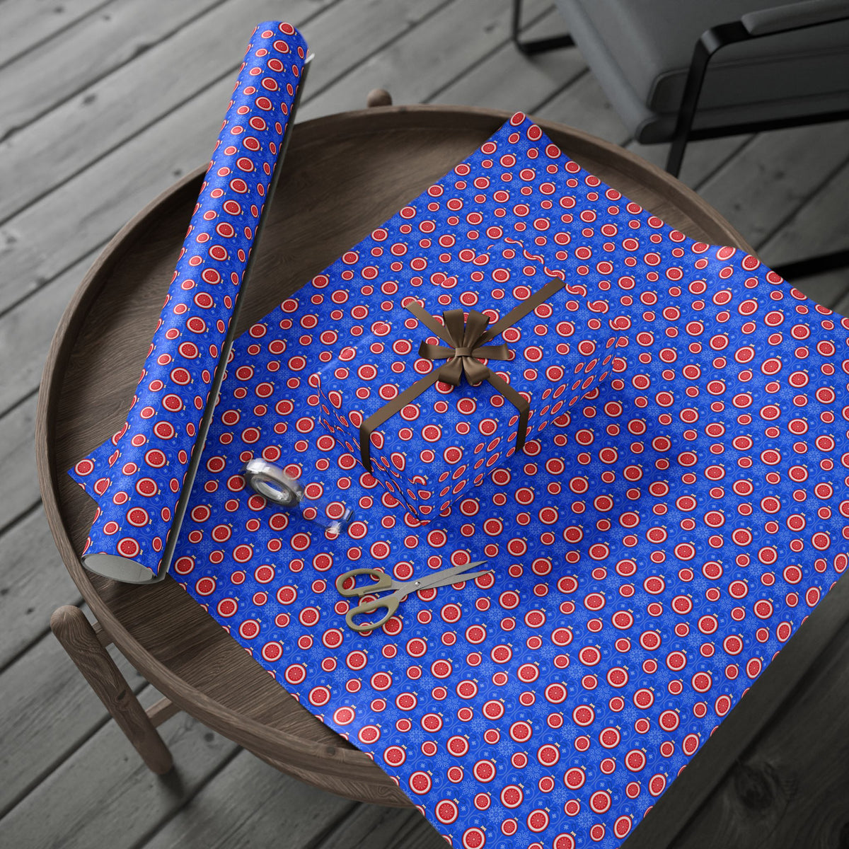 Christmas Jingle Balls Wrapping Paper | Holiday Gift Wrapping Paper Roll
