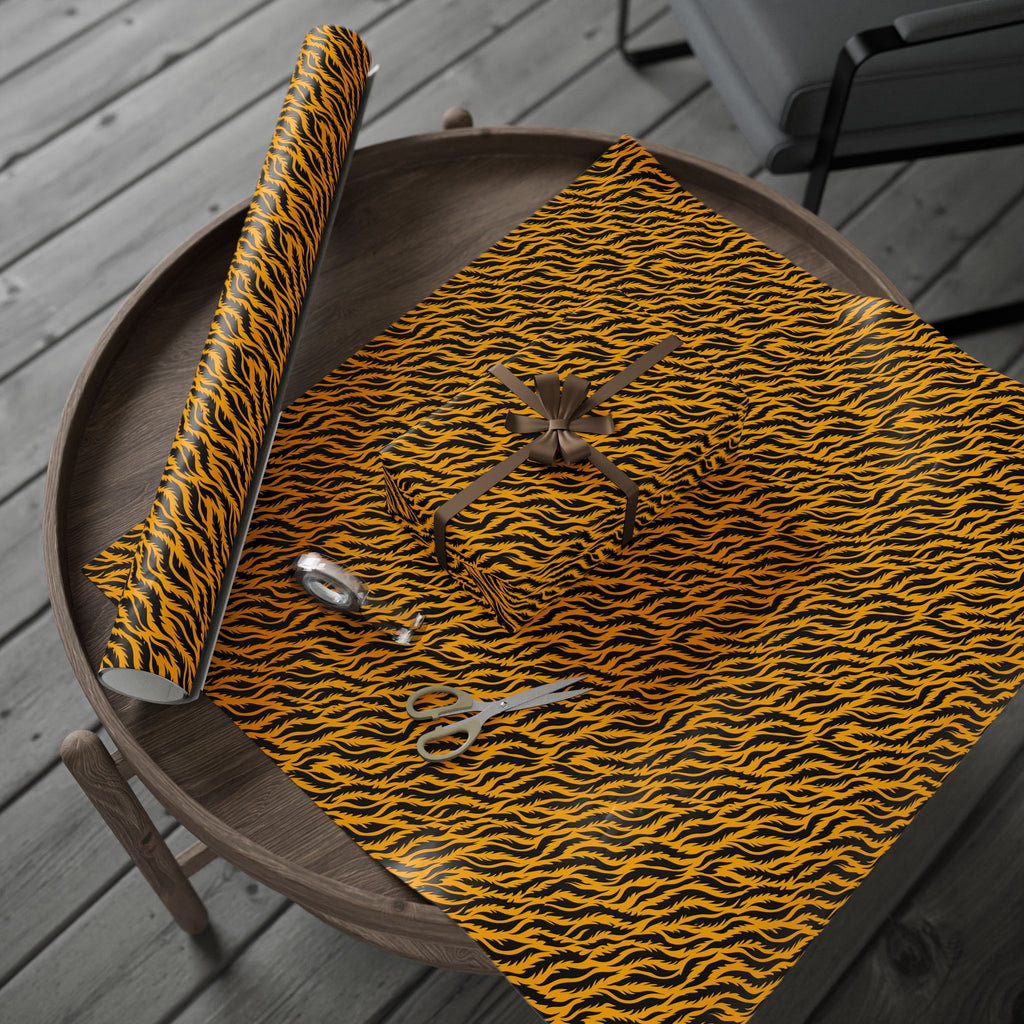 Animal Print Design 027 Tiger Skin Wrapping Paper - Holiday Gift Wrapping Paper Roll
