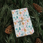 Christmas Geometric Winter Wrapping Paper | Holiday Gift Wrapping Paper Roll