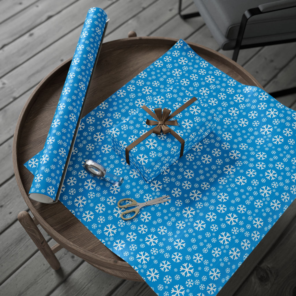 Christmas Carolina Snowflakes Wrapping Paper | Holiday Gift Wrapping Paper Roll