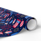 4th of July Independence Celebration Wrapping Paper | Holiday Gift Wrapping Paper Roll