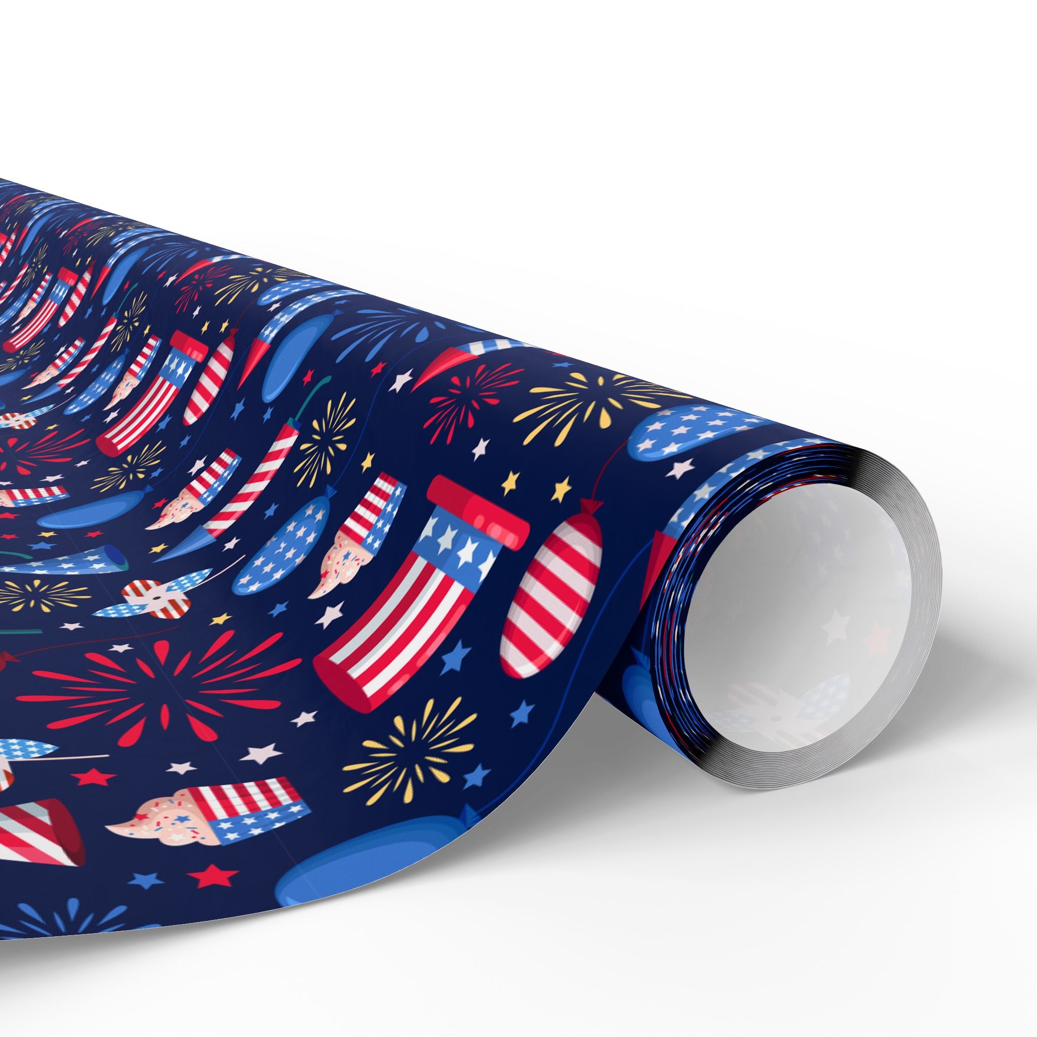 4th of July Independence Celebration Wrapping Paper | Holiday Gift Wrapping Paper Roll