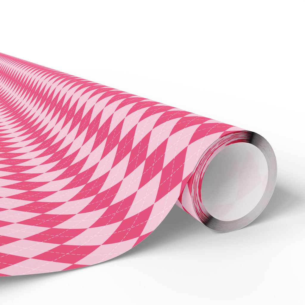 Argyle Design 023 Wrapping Paper - Holiday Gift Wrapping Paper Roll