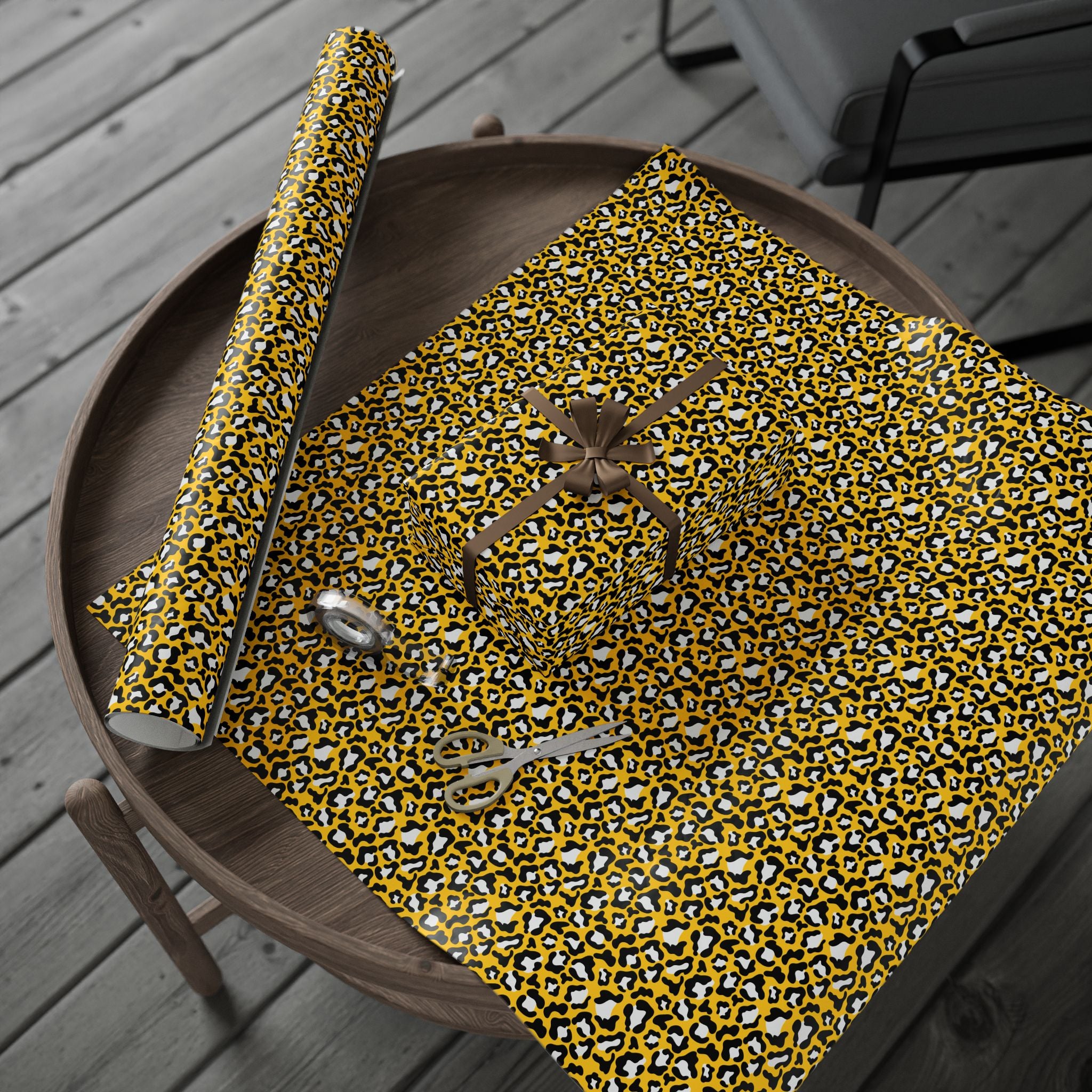 Animal Print Design 021 Leopard Skin Wrapping Paper - Holiday Gift Wrapping Paper Roll