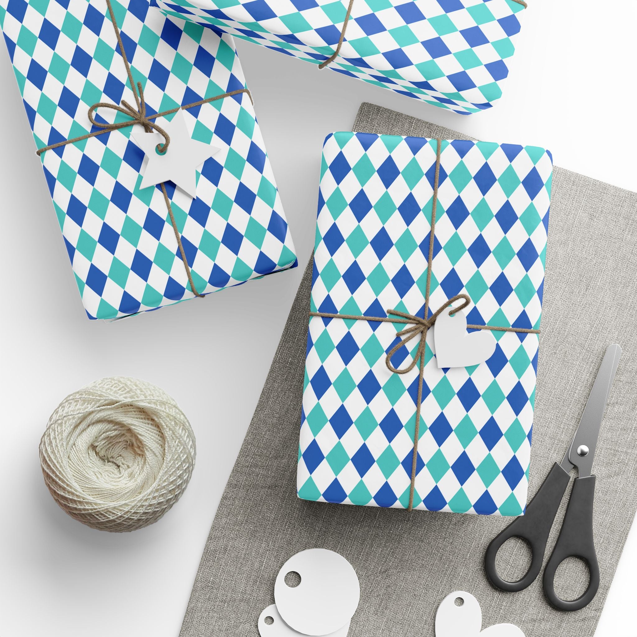 Argyle Design 019 Wrapping Paper - Holiday Gift Wrapping Paper Roll