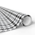 Houndstooth Wrapping Paper Design Grey 012 - Holiday Gift Wrapping Paper Roll