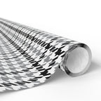 Houndstooth Wrapping Paper Design Grey 012 - Holiday Gift Wrapping Paper Roll