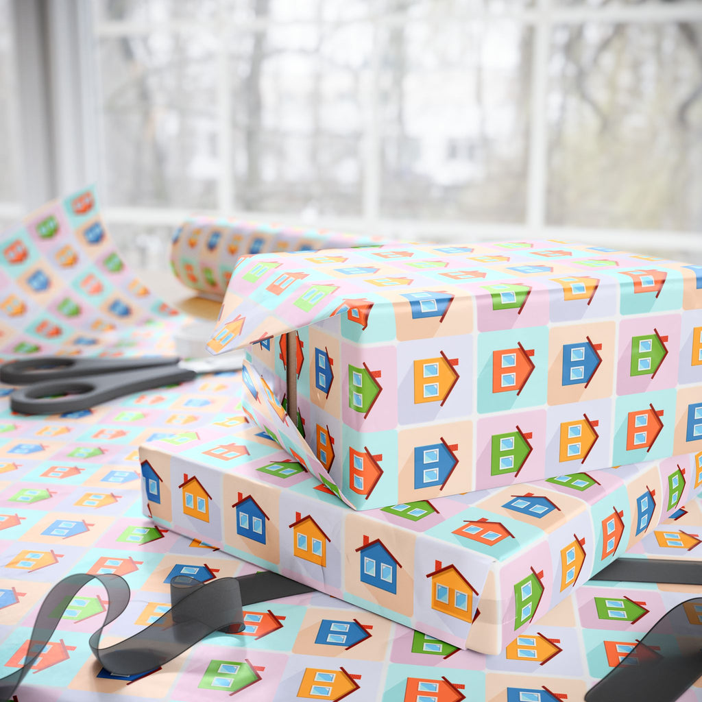 House Warming Wrapping Paper Design 002 - Holiday Gift Wrapping Paper Roll2