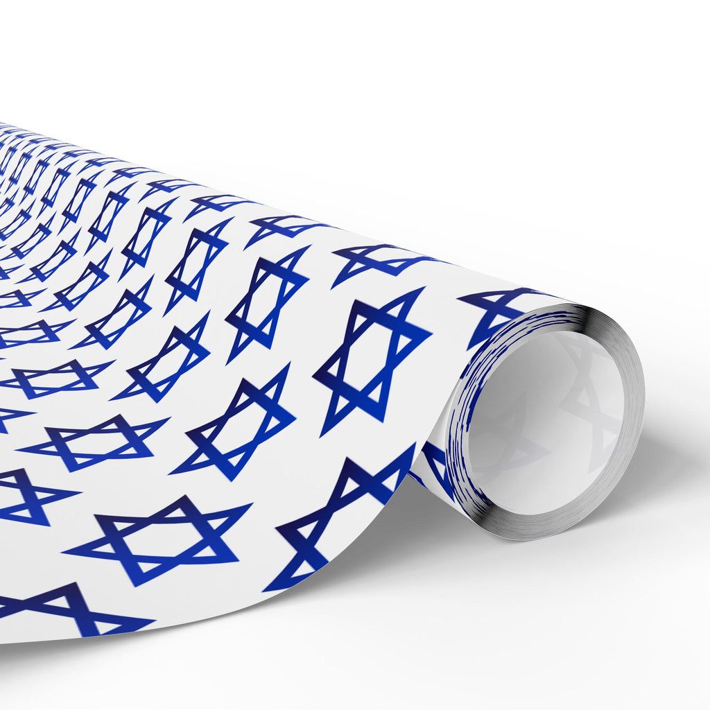 Hanukkah Gradient Star of David Wrapping Paper | Holiday Gift Wrapping Paper Roll