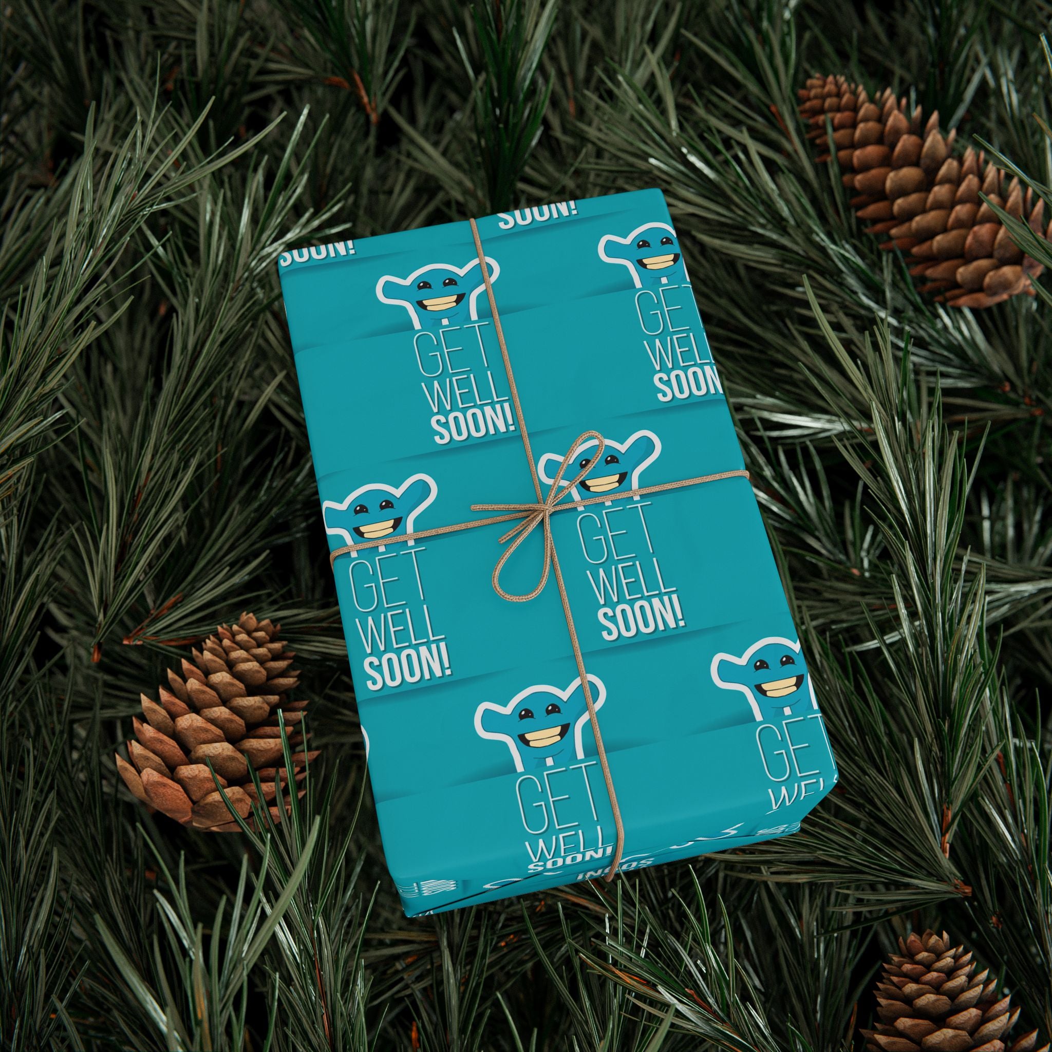 Get Well Soon Wrapping Paper Design 002 - Holiday Gift Wrapping Paper Roll