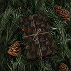 Christmas Abstract Trees Wrapping Paper | Holiday Gift Wrapping Paper Roll
