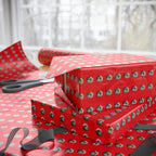 Christmas Decorated Gingerbread Houses Wrapping Paper | Holiday Gift Wrapping Paper Roll