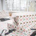 Christmas Marker Hats Wrapping Paper | Holiday Gift Wrapping Paper Roll