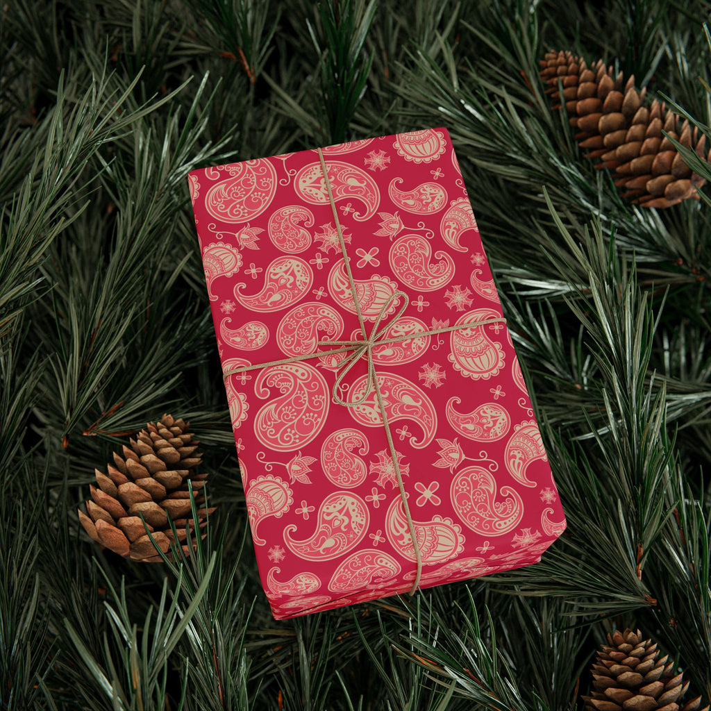 Paisley Design 003 Wrapping Paper - Holiday Gift Wrapping Paper Roll