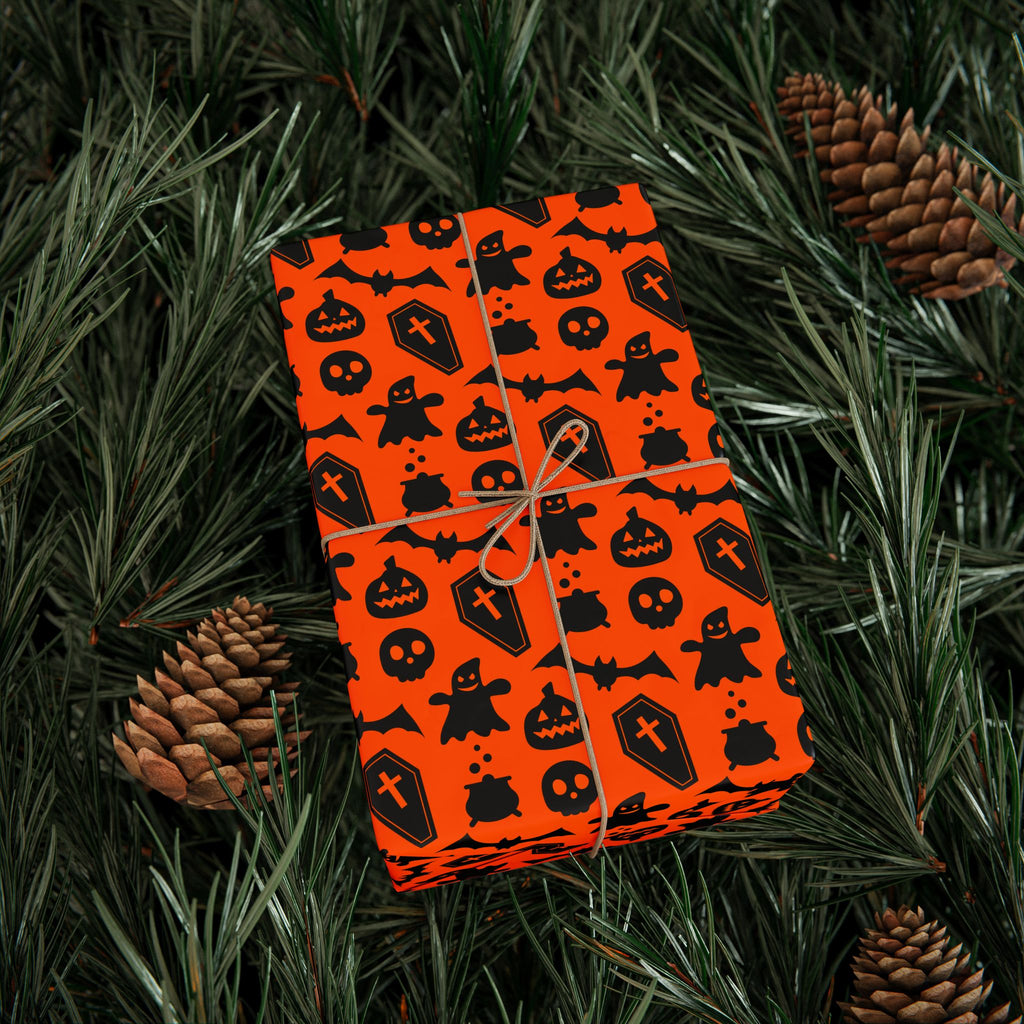 Halloween Holy Coffins Wrapping Paper | Holiday Gift Wrapping Paper