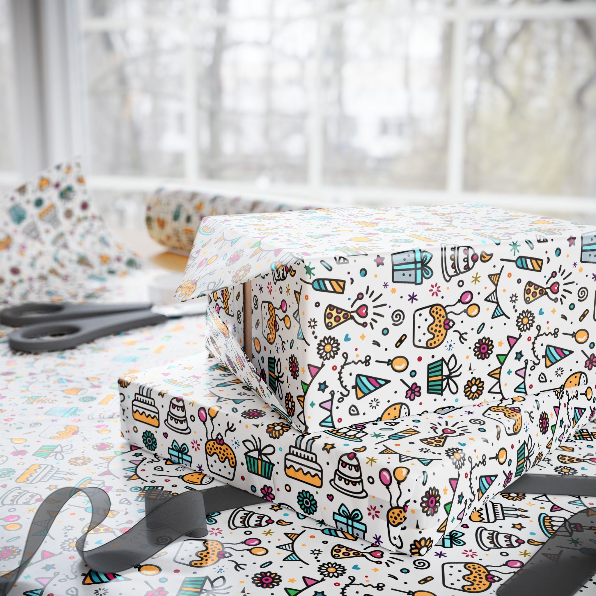Birthday Wrapping Paper Design 032 - Holiday Gift Wrapping Paper Roll