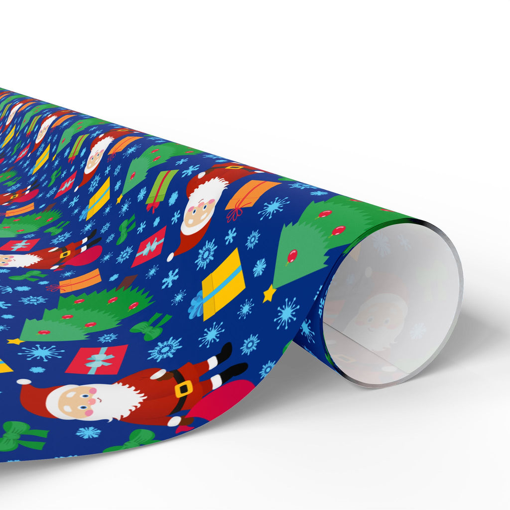 Christmas Blue Christmas Wrapping Paper | Holiday Gift Wrapping Paper