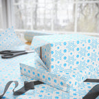 Hanukkah Magen Star Wrapping Paper | Holiday Gift Wrapping Paper Roll